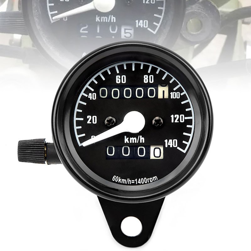 12v Universal Motorcycle Odometer Speedometer With Backlight Retro Pointer Tachometer Kmometer Modified Parts as picture show