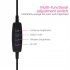 12w Led Ring Fill Light 3 Adjustable Levels Mobile Phone Bracket Desktop Clip Light For Selfie Beauty black