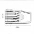 13 In 1 Keychain Mini Wrench Multi Function Adjustable Wrench Portable Screwdriver 13 Bits Knife Stainless Steel Outdoor Home DIY Hand Tools 13 in 1