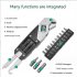 13 In 1 Mini Wrench Multi Function Adjustable Wrench Portable Screwdriver 13 Bits Knife Stainless Steel Outdoor Home DIY Hand Tools Wrench   batching   Oxford b