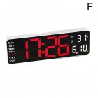 13 Inch Large Led Digital Wall Clock Simple Hanging Remote Display