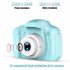 13 Million Pixel Kids Digital Video Camera Mini Rechargeable Toddler Smart Camcorder X2s Upgrade Version blue
