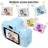 13 Million Pixel Kids Digital Video Camera Mini Rechargeable Toddler Smart Camcorder X2s Upgrade Version blue