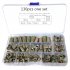 130pcs Nut Hexagonal Driver Head M4 M10 Galvanized Furniture Nut Accessories Set With Storage Box For Home Decoration as shown