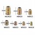 130pcs Nut Hexagonal Driver Head M4 M10 Galvanized Furniture Nut Accessories Set With Storage Box For Home Decoration as shown