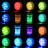 13LEDs Submersible Light Remote Controlled RGB Underwater Night Lamp with Suction Cup 7CM diameter 1 with 1 infrared remote control