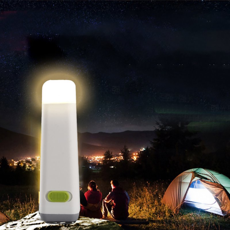 3W Portable LED Cob Mini Flashlight 300LM High Brightness Outdoor Camping Powerful Far Range Tent Light With Hook (35 x 35 x 120mm) 