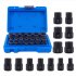 13Pcs Bolt Nut Extractor Set 3 8  Square Drive Nut Remover Socket Tool Wheel Lock Removal Kit For Damaged Frozen Studs Bolts Nuts Screws blue box