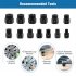 13Pcs Bolt Nut Extractor Set 3 8  Square Drive Nut Remover Socket Tool Wheel Lock Removal Kit For Damaged Frozen Studs Bolts Nuts Screws blue box