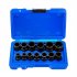 13Pcs Bolt Nut Extractor Set 3 8  Square Drive Nut Remover Socket Tool Wheel Lock Removal Kit For Damaged Frozen Studs Bolts Nuts Screws blue box