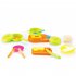 13Pcs set Kitchen Pretend Play Children Simulation Cooking Tableware with Suitcase Kids Educational Toy