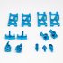 13Pcs set Metal Front Rear Wheel Seat Base C Swing Arm Steering Clutch Component for WLtoys 144001 1 14 RC Car Upgrade Spare Parts black 13PCS