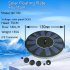 13cm 16cm Solar Fountain With 6 Nozzle Fast Starting High Efficiency Solar Power Bird Bath Fountain Pump 16CM epoxy board