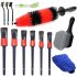 13pcs 17inch Soft Wheel Brush Car Detail Brush For Automotive Cleaning Wheels Dashboard Interior Exterior Leather Air Vents 13 piece set