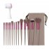 13pcs Makeup Brushes Kit With Wood Handle Foundation Eyeshadow Brush Makeup Sponge Set Beauty Tools With Storage Bag Cyan  4 Makeup Spong