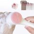 13pcs Makeup Brushes Kit With Wood Handle Foundation Eyeshadow Brush Makeup Sponge Set Beauty Tools With Storage Bag Cyan  8 Makeup Spong