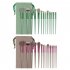 13pcs Makeup Brushes Kit With Wood Handle Foundation Eyeshadow Brush Makeup Sponge Set Beauty Tools With Storage Bag Cyan  8 Makeup Spong