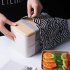 1400ml Portable Lunch Box Set With Chopsticks Spoons Strap Design Premium Leakproof Double Layer Heatable Bento Box White 1400ml