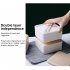 1400ml Portable Lunch Box Set With Chopsticks Spoons Strap Design Premium Leakproof Double Layer Heatable Bento Box White 1400ml