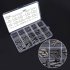140Pcs Round Ended Feather Key Drive Shaft Parallel Keys Set 3 4 5 6 mm with Box Silver grey
