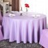 140cm Solid Table Cloth Round Satin Tablecloth Wedding Party Restaurant Home Table Cover  black Round 140cm