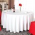 140cm Solid Table Cloth Round Satin Tablecloth Wedding Party Restaurant Home Table Cover  White Round 140cm