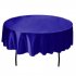 140cm Solid Table Cloth Round Satin Tablecloth Wedding Party Restaurant Home Table Cover  Light purple Round 140cm