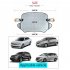 140cmx120cm Car Windscreen Frost Cover Snow Magnetic Cover Windshield General Car Cover with Two Mirror Covers white