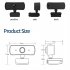 1440P Full Hd Pc Webcam with Mic Live Streaming Web Camera for Usb Desktop Computer Laptop K420 Black