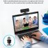 1440P Full Hd Pc Webcam with Mic Live Streaming Web Camera for Usb Desktop Computer Laptop K420 Black