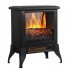 14Inch ZOKOP SF512 14A Freestanding Electric Fireplace Heater Stove Realistic Flame Effect with NTC Knob black