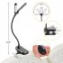 14LEDs Led Clip On Book Light Adjustable 3 Color Temperatures 8 Brightness USB Rechargeable Desk Lamp Perfect For Book Lovers black