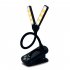 14LEDs Led Clip On Book Light Adjustable 3 Color Temperatures 8 Brightness USB Rechargeable Desk Lamp Perfect For Book Lovers White
