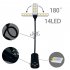 14LEDs Led Clip On Book Light Adjustable 3 Color Temperatures 8 Brightness USB Rechargeable Desk Lamp Perfect For Book Lovers White