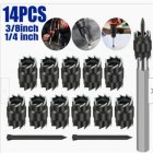 14PCS 3/8 Inch Spot Weld Cutter Set with Pilot Pin Metal Hole Cutter Remover Kit