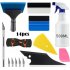 14Pcs Car Window Tint Application Tools Film Squeegee Spray Bottle Professional Vehicle Vinyl Wrap Installation Kit 14 piece car scraper set  