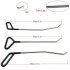 14Pcs Dent Repair Tool Paintless Rods Body Dent Removal Tool With Hammer Head Tips And Door Wedge Auto Body Hail Damage Remover For Car Door Refrigerator black
