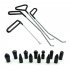 14Pcs Dent Repair Tool Paintless Rods Body Dent Removal Tool With Hammer Head Tips And Door Wedge Auto Body Hail Damage Remover For Car Door Refrigerator black