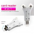 4 in 1 iPhone/Micro usb/USB - White