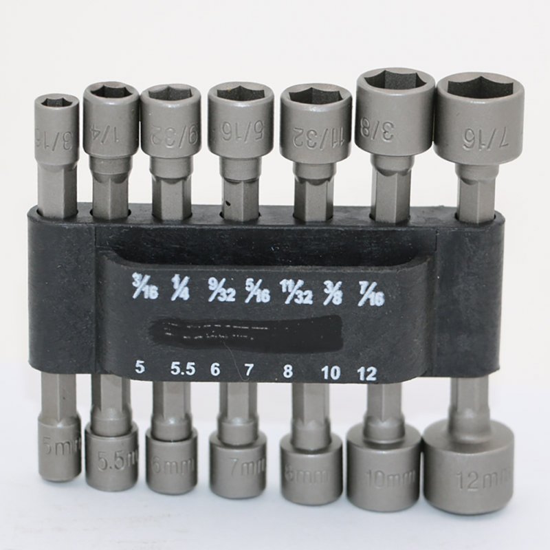 14pcs Drill Bit Adapter Socket Tool Steel 40cr Inner Hexagon Socket