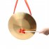 15 5cm 6inch Hand Copper Gong with Drumstick Mini Slamming Musical Instruments Kid Music Toy Gold