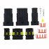 15 Kits 2 3 4 Pins Way Car Auto Sealed Waterproof Electrical Wire Connector Plug Waterproof connector