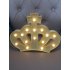 15 LEDs Night Light  3W Crown Shape Warm White Light Table Lamp  Indoor Decorative Nightlight for Kids Room Christmas Party Decor
