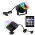15 color Led  Stage  Light  Small Magic Ball Disco Ktv Strobe Lamp With Remote Control  Multiple Control Modes Crystal Lights US Plug