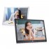 15 inch Digital Picture Photo Frame 1280x800 HD Resolution 16 9 Wide Picture Screen Clear and Distinct Display  Black EU plug