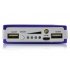 15000mAh Portable Power Bank has a Solar Panel for recharging  two USB Ports as well as Multiple Phone Adapting Tips