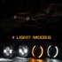150W 7   Round LED Headlight with High Low Beam 15000LM DRL Turn Signal Light white 6000K