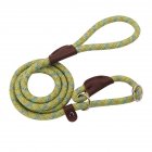 150cm Adjustable Pet Walking Training Leash Wear resistant Reflective Leads Rope For Medium Large Dogs brown leather blue   green M medium sized dog