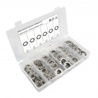 150pcs 6 Sizes 304 Stainless Steel External Tooth Star Lock Washers Assortment Kit M12 M14 M16 M18 M20 M22 grey