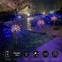 150pcs set Led Solar  Firework  Lights Waterproof Outdoor Path Lawn Garden Lamp Decor 150 lights  3 50 lights warm white